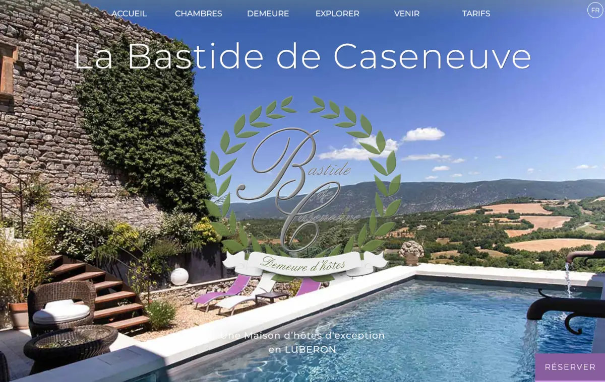 Site Internet de la Bastide de Caseneuve