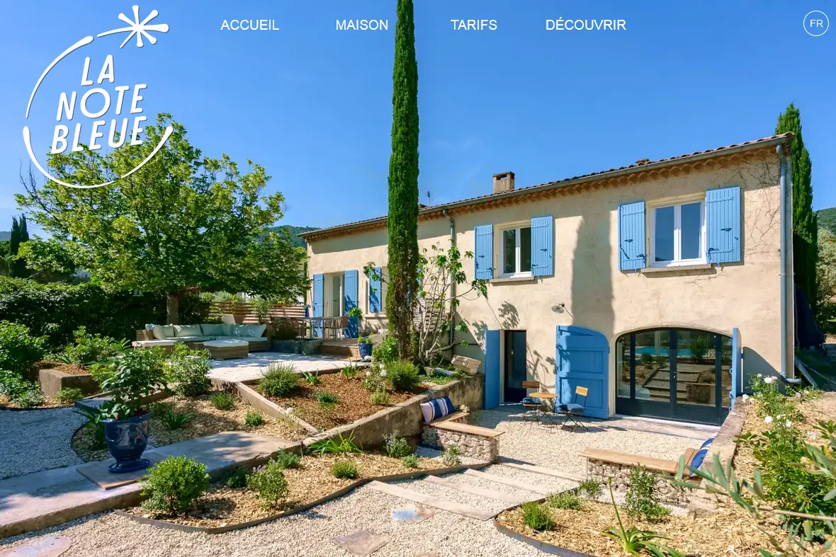 Site Internet de La Note bleue en Luberon